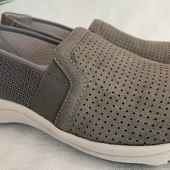 DANSKO Halle Gray Perforated Suede Slip On Comfort Sneaker Woman’s EU38 US7.5-8 - Picture 7 of 16
